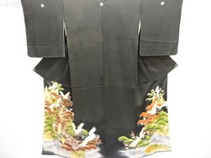 アンティーク　宝船に松鶴模様留袖